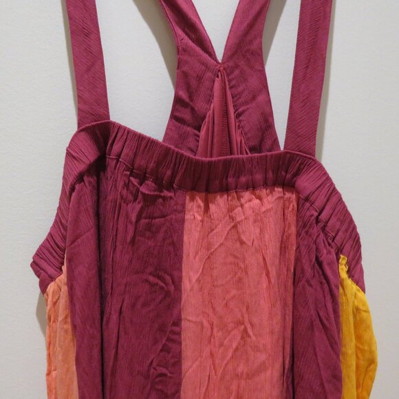 LANE BRYANT Halter Colorblock Maxi Dress in Anemone Bright Stretch 26-28 NWT - Picture 5 of 14